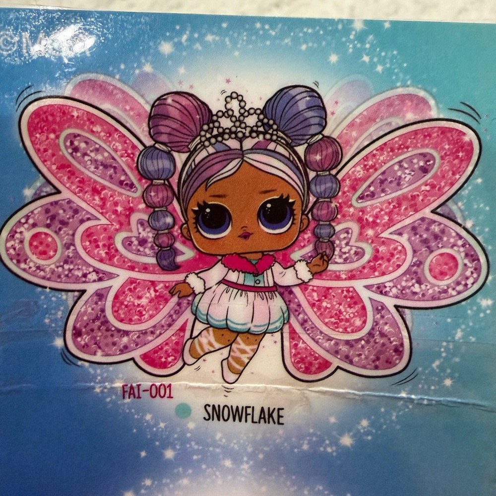 L.O.L. Surprise! Snowflake Fairy Doll with Pink and Purple Wings